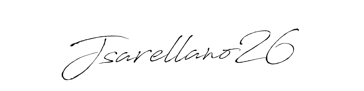if you are searching for the best signature style for your name Jsarellano26. so please give up your signature search. here we have designed multiple signature styles  using Antro_Vectra. Jsarellano26 signature style 6 images and pictures png