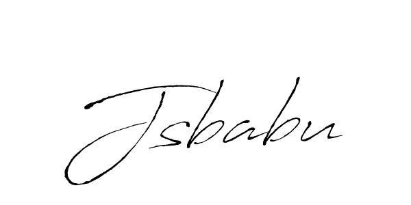 Make a beautiful signature design for name Jsbabu. With this signature (Antro_Vectra) style, you can create a handwritten signature for free. Jsbabu signature style 6 images and pictures png
