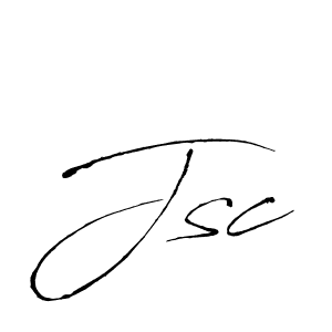 How to make Jsc signature? Antro_Vectra is a professional autograph style. Create handwritten signature for Jsc name. Jsc signature style 6 images and pictures png