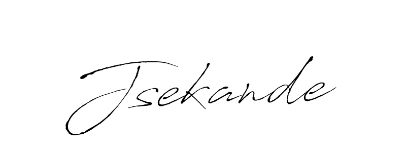 Design your own signature with our free online signature maker. With this signature software, you can create a handwritten (Antro_Vectra) signature for name Jsekande. Jsekande signature style 6 images and pictures png