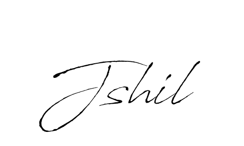 How to make Jshil name signature. Use Antro_Vectra style for creating short signs online. This is the latest handwritten sign. Jshil signature style 6 images and pictures png