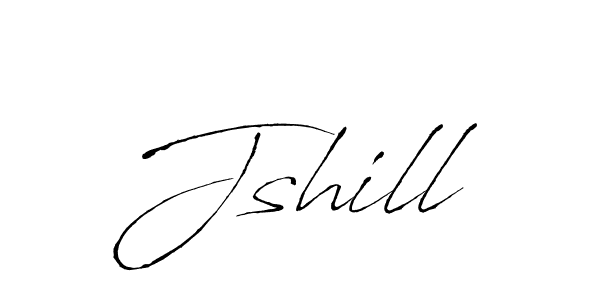 Jshill stylish signature style. Best Handwritten Sign (Antro_Vectra) for my name. Handwritten Signature Collection Ideas for my name Jshill. Jshill signature style 6 images and pictures png