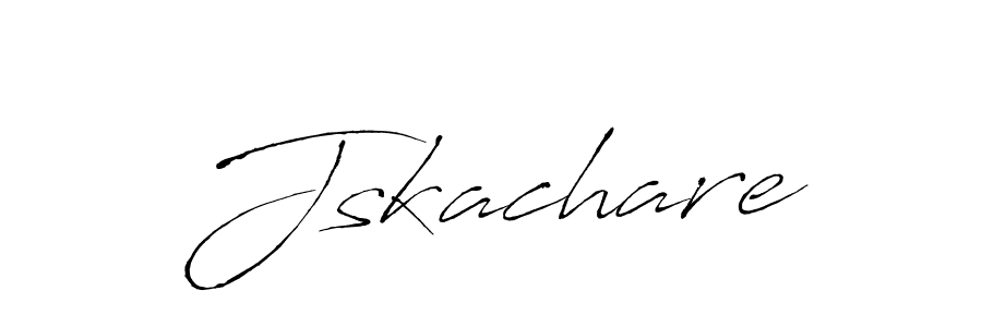 Design your own signature with our free online signature maker. With this signature software, you can create a handwritten (Antro_Vectra) signature for name Jskachare. Jskachare signature style 6 images and pictures png