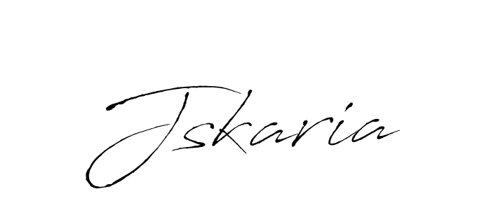 Use a signature maker to create a handwritten signature online. With this signature software, you can design (Antro_Vectra) your own signature for name Jskaria. Jskaria signature style 6 images and pictures png