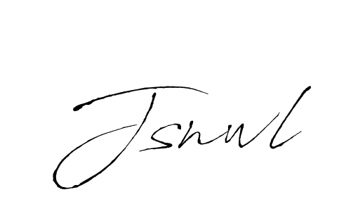 Use a signature maker to create a handwritten signature online. With this signature software, you can design (Antro_Vectra) your own signature for name Jsnwl. Jsnwl signature style 6 images and pictures png