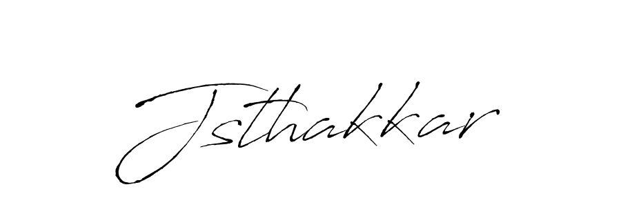 Design your own signature with our free online signature maker. With this signature software, you can create a handwritten (Antro_Vectra) signature for name Jsthakkar. Jsthakkar signature style 6 images and pictures png