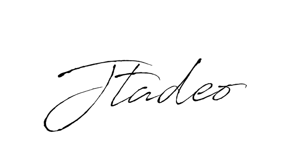 Use a signature maker to create a handwritten signature online. With this signature software, you can design (Antro_Vectra) your own signature for name Jtadeo. Jtadeo signature style 6 images and pictures png