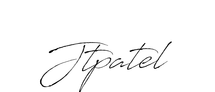 How to make Jtpatel name signature. Use Antro_Vectra style for creating short signs online. This is the latest handwritten sign. Jtpatel signature style 6 images and pictures png