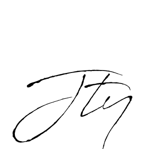 How to make Jty name signature. Use Antro_Vectra style for creating short signs online. This is the latest handwritten sign. Jty signature style 6 images and pictures png