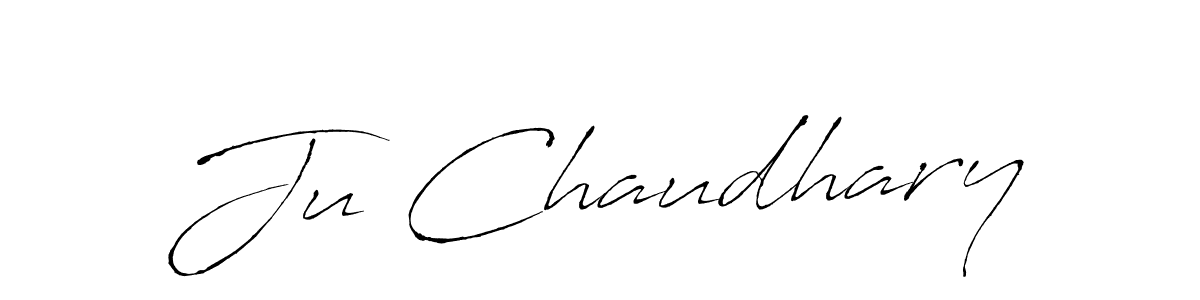 Make a beautiful signature design for name Ju Chaudhary. With this signature (Antro_Vectra) style, you can create a handwritten signature for free. Ju Chaudhary signature style 6 images and pictures png