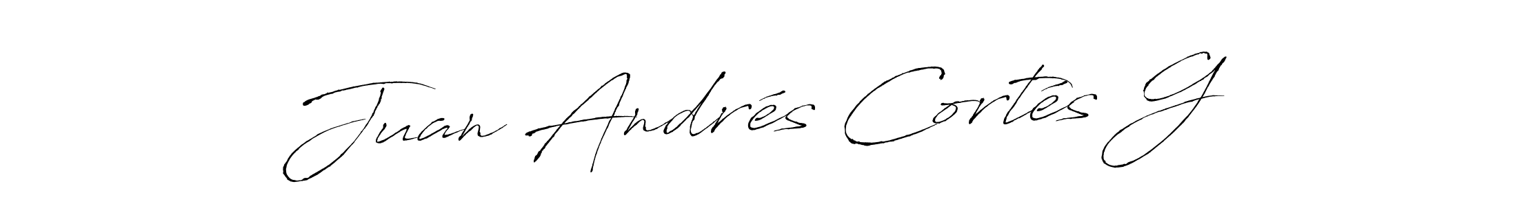 Similarly Antro_Vectra is the best handwritten signature design. Signature creator online .You can use it as an online autograph creator for name Juan Andrés Cortés G. Juan Andrés Cortés G signature style 6 images and pictures png