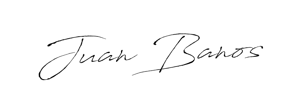 Juan Banos stylish signature style. Best Handwritten Sign (Antro_Vectra) for my name. Handwritten Signature Collection Ideas for my name Juan Banos. Juan Banos signature style 6 images and pictures png