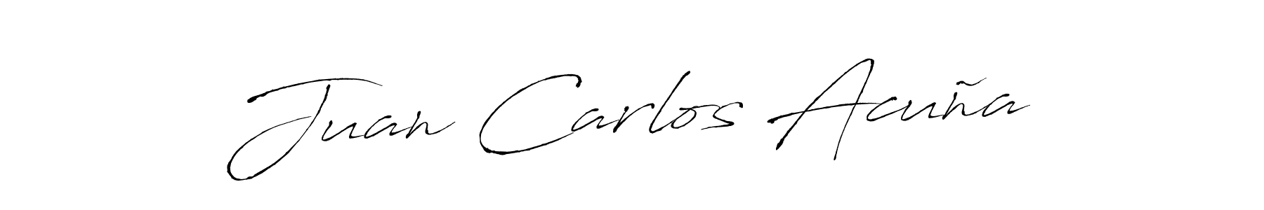 You should practise on your own different ways (Antro_Vectra) to write your name (Juan Carlos Acuña) in signature. don't let someone else do it for you. Juan Carlos Acuña signature style 6 images and pictures png