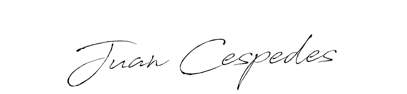 The best way (Antro_Vectra) to make a short signature is to pick only two or three words in your name. The name Juan Cespedes include a total of six letters. For converting this name. Juan Cespedes signature style 6 images and pictures png