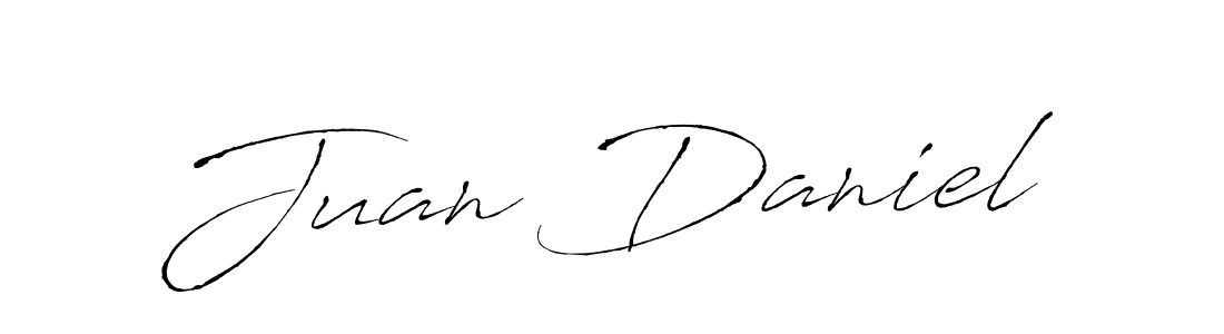 Antro_Vectra is a professional signature style that is perfect for those who want to add a touch of class to their signature. It is also a great choice for those who want to make their signature more unique. Get Juan Daniel name to fancy signature for free. Juan Daniel signature style 6 images and pictures png