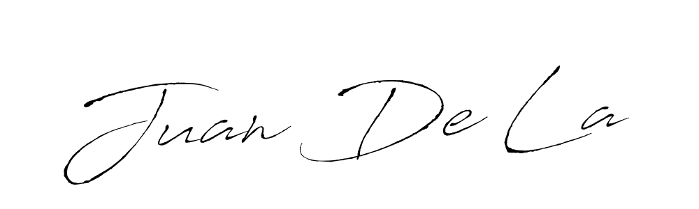 Design your own signature with our free online signature maker. With this signature software, you can create a handwritten (Antro_Vectra) signature for name Juan De La. Juan De La signature style 6 images and pictures png