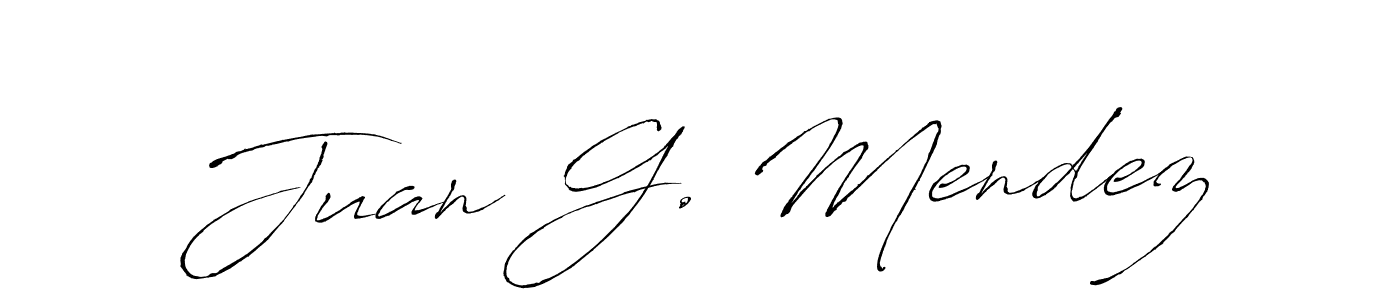 You should practise on your own different ways (Antro_Vectra) to write your name (Juan G. Mendez) in signature. don't let someone else do it for you. Juan G. Mendez signature style 6 images and pictures png