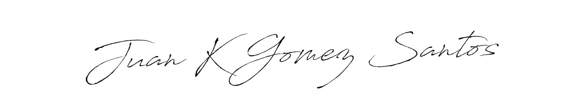 This is the best signature style for the Juan K Gomez Santos name. Also you like these signature font (Antro_Vectra). Mix name signature. Juan K Gomez Santos signature style 6 images and pictures png