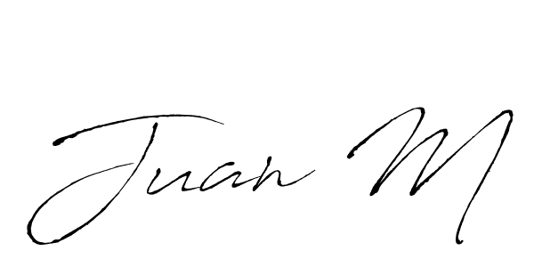 You should practise on your own different ways (Antro_Vectra) to write your name (Juan M) in signature. don't let someone else do it for you. Juan M signature style 6 images and pictures png
