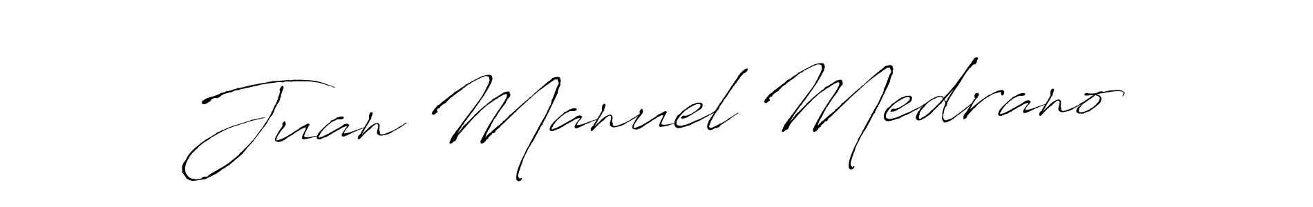 Design your own signature with our free online signature maker. With this signature software, you can create a handwritten (Antro_Vectra) signature for name Juan Manuel Medrano. Juan Manuel Medrano signature style 6 images and pictures png