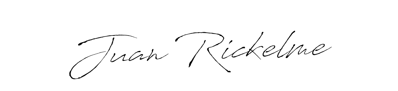 Make a beautiful signature design for name Juan Rickelme. With this signature (Antro_Vectra) style, you can create a handwritten signature for free. Juan Rickelme signature style 6 images and pictures png