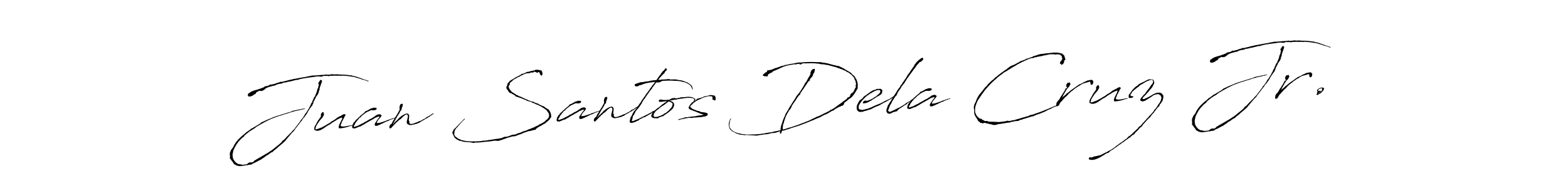 You should practise on your own different ways (Antro_Vectra) to write your name (Juan Santos Dela Cruz Jr.) in signature. don't let someone else do it for you. Juan Santos Dela Cruz Jr. signature style 6 images and pictures png