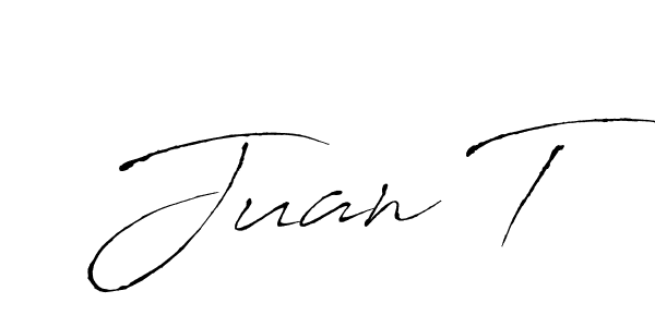 You should practise on your own different ways (Antro_Vectra) to write your name (Juan T) in signature. don't let someone else do it for you. Juan T signature style 6 images and pictures png