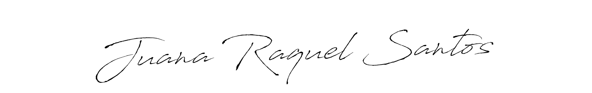 How to make Juana Raquel Santos name signature. Use Antro_Vectra style for creating short signs online. This is the latest handwritten sign. Juana Raquel Santos signature style 6 images and pictures png