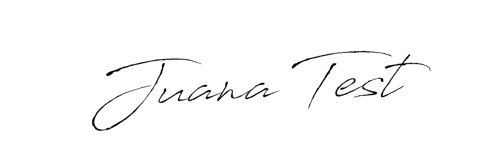 Make a beautiful signature design for name Juana Test. With this signature (Antro_Vectra) style, you can create a handwritten signature for free. Juana Test signature style 6 images and pictures png