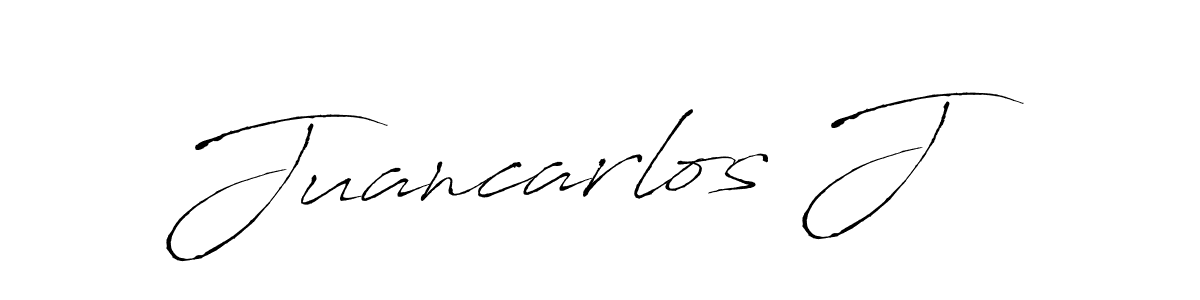 You should practise on your own different ways (Antro_Vectra) to write your name (Juancarlos J) in signature. don't let someone else do it for you. Juancarlos J signature style 6 images and pictures png