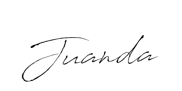 Make a beautiful signature design for name Juanda. With this signature (Antro_Vectra) style, you can create a handwritten signature for free. Juanda signature style 6 images and pictures png