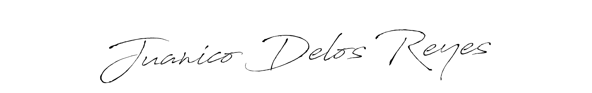 Make a short Juanico Delos Reyes signature style. Manage your documents anywhere anytime using Antro_Vectra. Create and add eSignatures, submit forms, share and send files easily. Juanico Delos Reyes signature style 6 images and pictures png