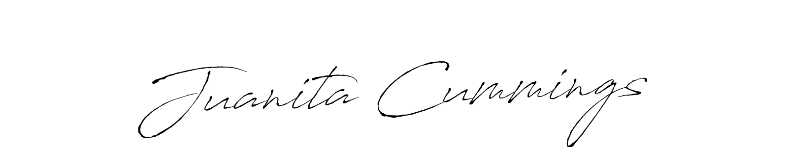 Make a beautiful signature design for name Juanita Cummings. Use this online signature maker to create a handwritten signature for free. Juanita Cummings signature style 6 images and pictures png