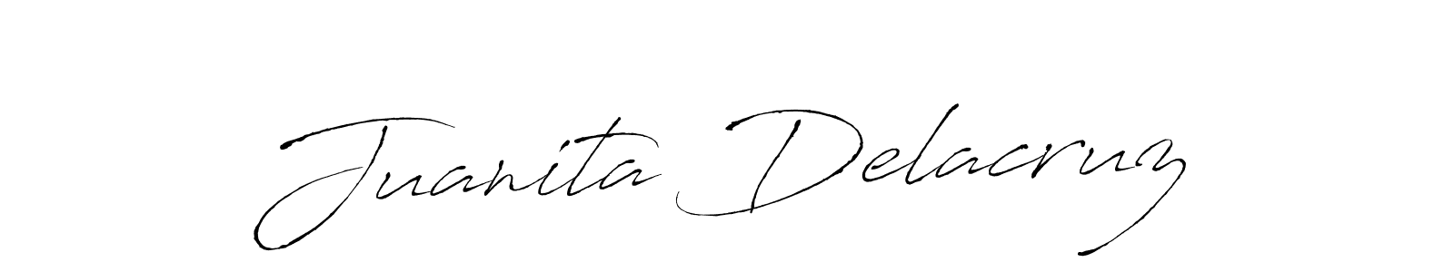 Juanita Delacruz stylish signature style. Best Handwritten Sign (Antro_Vectra) for my name. Handwritten Signature Collection Ideas for my name Juanita Delacruz. Juanita Delacruz signature style 6 images and pictures png