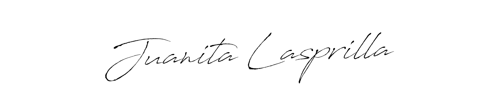 You should practise on your own different ways (Antro_Vectra) to write your name (Juanita Lasprilla) in signature. don't let someone else do it for you. Juanita Lasprilla signature style 6 images and pictures png