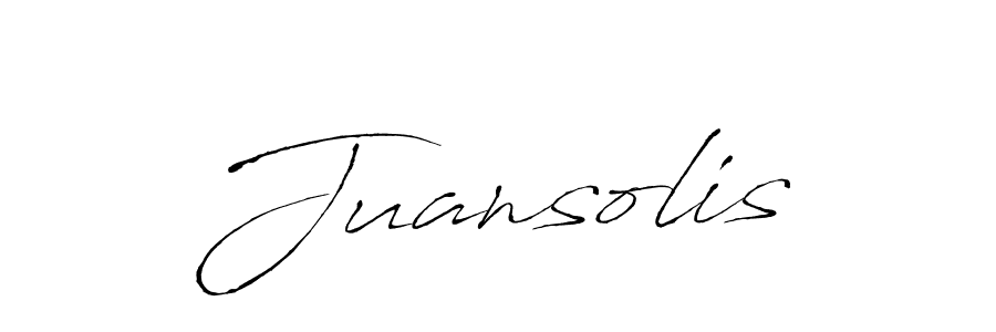 Juansolis stylish signature style. Best Handwritten Sign (Antro_Vectra) for my name. Handwritten Signature Collection Ideas for my name Juansolis. Juansolis signature style 6 images and pictures png