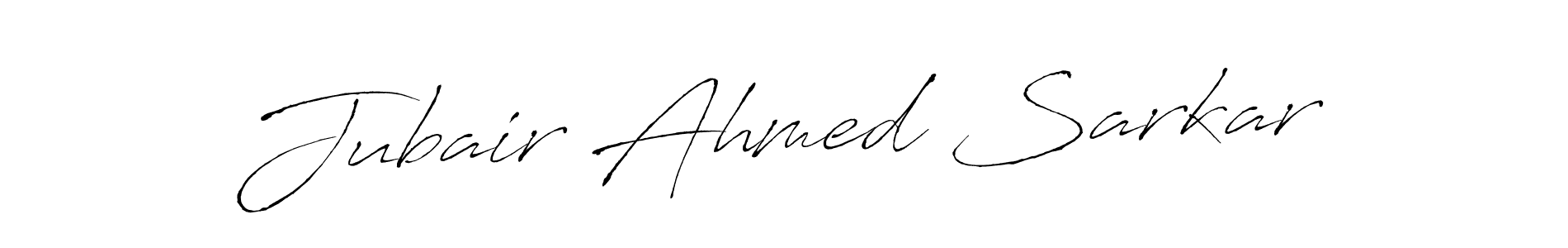 Design your own signature with our free online signature maker. With this signature software, you can create a handwritten (Antro_Vectra) signature for name Jubair Ahmed Sarkar. Jubair Ahmed Sarkar signature style 6 images and pictures png