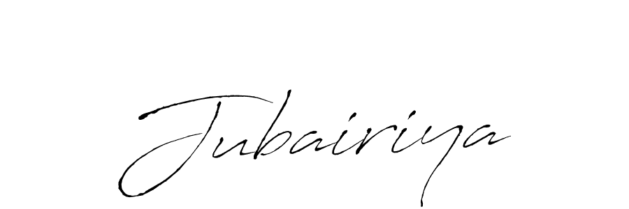 Jubairiya stylish signature style. Best Handwritten Sign (Antro_Vectra) for my name. Handwritten Signature Collection Ideas for my name Jubairiya. Jubairiya signature style 6 images and pictures png