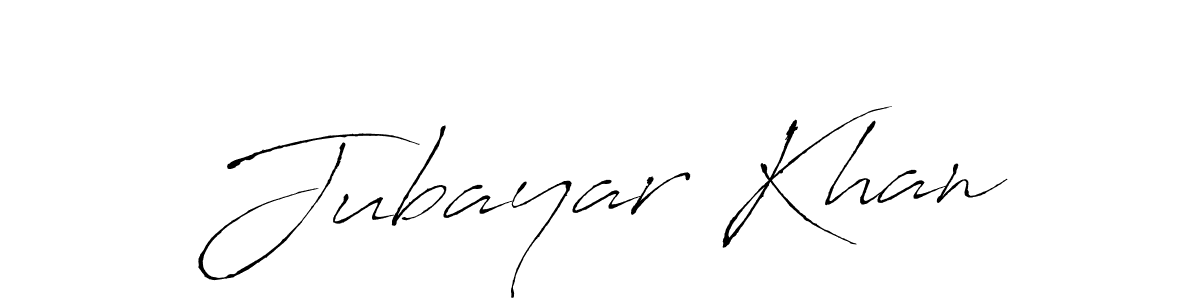 Create a beautiful signature design for name Jubayar Khan. With this signature (Antro_Vectra) fonts, you can make a handwritten signature for free. Jubayar Khan signature style 6 images and pictures png