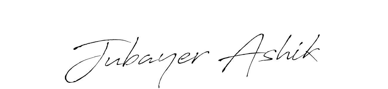 The best way (Antro_Vectra) to make a short signature is to pick only two or three words in your name. The name Jubayer Ashik include a total of six letters. For converting this name. Jubayer Ashik signature style 6 images and pictures png