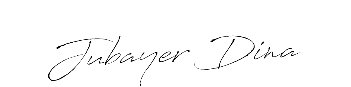 The best way (Antro_Vectra) to make a short signature is to pick only two or three words in your name. The name Jubayer Dina include a total of six letters. For converting this name. Jubayer Dina signature style 6 images and pictures png