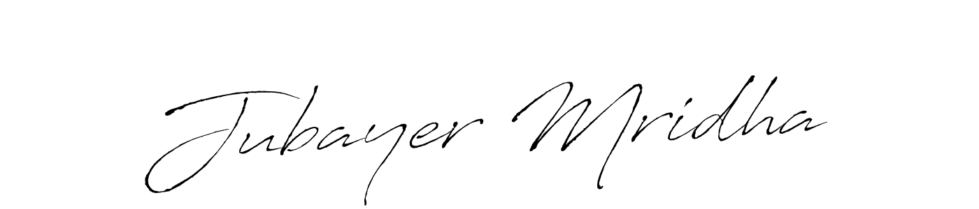 Jubayer Mridha stylish signature style. Best Handwritten Sign (Antro_Vectra) for my name. Handwritten Signature Collection Ideas for my name Jubayer Mridha. Jubayer Mridha signature style 6 images and pictures png