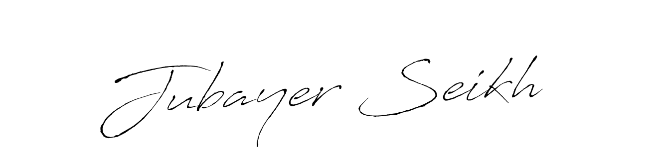 The best way (Antro_Vectra) to make a short signature is to pick only two or three words in your name. The name Jubayer Seikh include a total of six letters. For converting this name. Jubayer Seikh signature style 6 images and pictures png