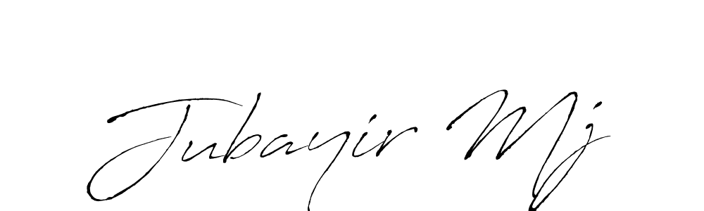 Jubayir Mj stylish signature style. Best Handwritten Sign (Antro_Vectra) for my name. Handwritten Signature Collection Ideas for my name Jubayir Mj. Jubayir Mj signature style 6 images and pictures png