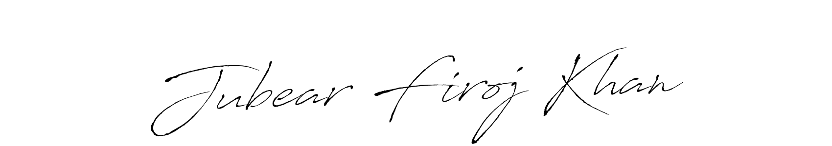 Also we have Jubear Firoj Khan name is the best signature style. Create professional handwritten signature collection using Antro_Vectra autograph style. Jubear Firoj Khan signature style 6 images and pictures png