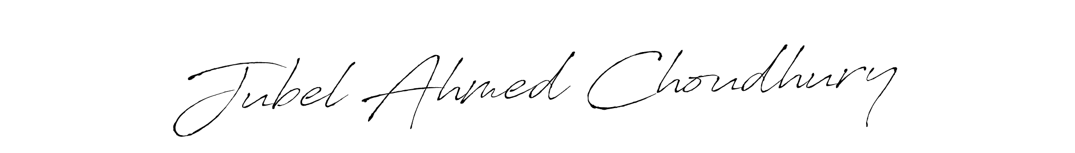 Antro_Vectra is a professional signature style that is perfect for those who want to add a touch of class to their signature. It is also a great choice for those who want to make their signature more unique. Get Jubel Ahmed Choudhury name to fancy signature for free. Jubel Ahmed Choudhury signature style 6 images and pictures png