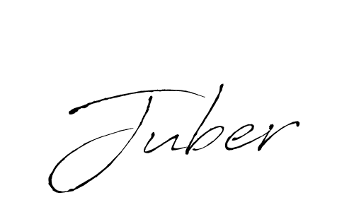 Use a signature maker to create a handwritten signature online. With this signature software, you can design (Antro_Vectra) your own signature for name Juber. Juber signature style 6 images and pictures png