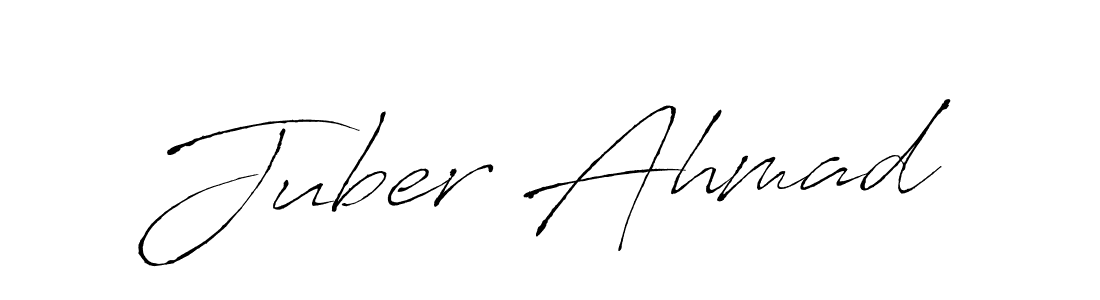 Design your own signature with our free online signature maker. With this signature software, you can create a handwritten (Antro_Vectra) signature for name Juber Ahmad. Juber Ahmad signature style 6 images and pictures png