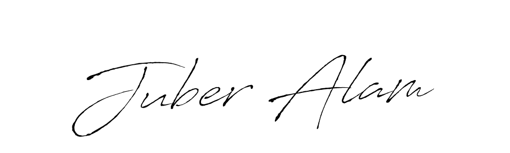 The best way (Antro_Vectra) to make a short signature is to pick only two or three words in your name. The name Juber Alam include a total of six letters. For converting this name. Juber Alam signature style 6 images and pictures png