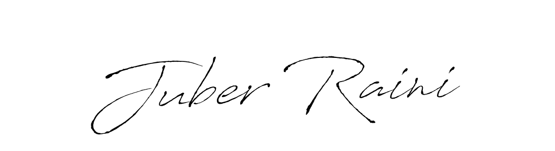 Antro_Vectra is a professional signature style that is perfect for those who want to add a touch of class to their signature. It is also a great choice for those who want to make their signature more unique. Get Juber Raini name to fancy signature for free. Juber Raini signature style 6 images and pictures png